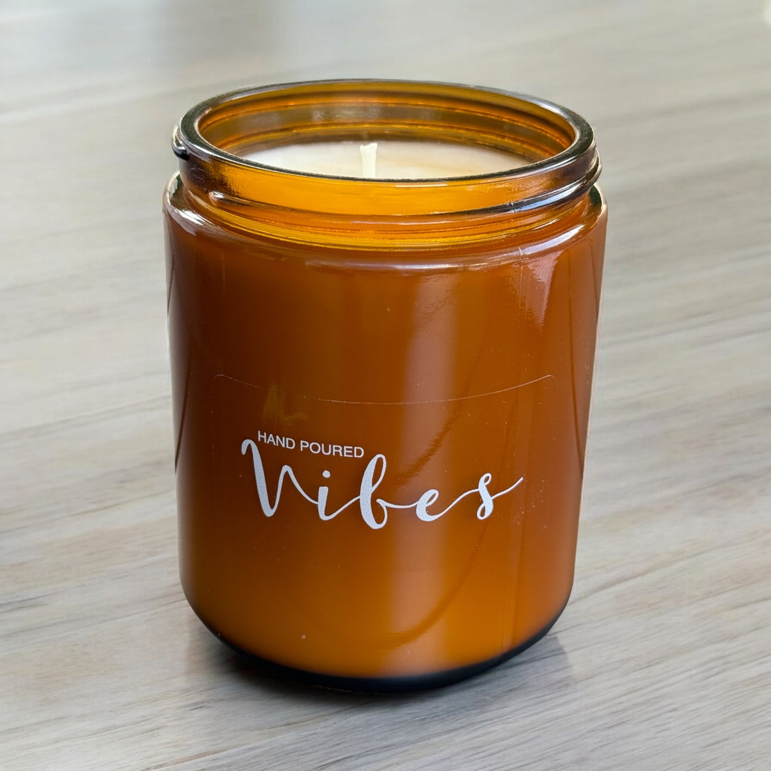 8 oz Amber "Vibes Original" Soy Wax Candle
