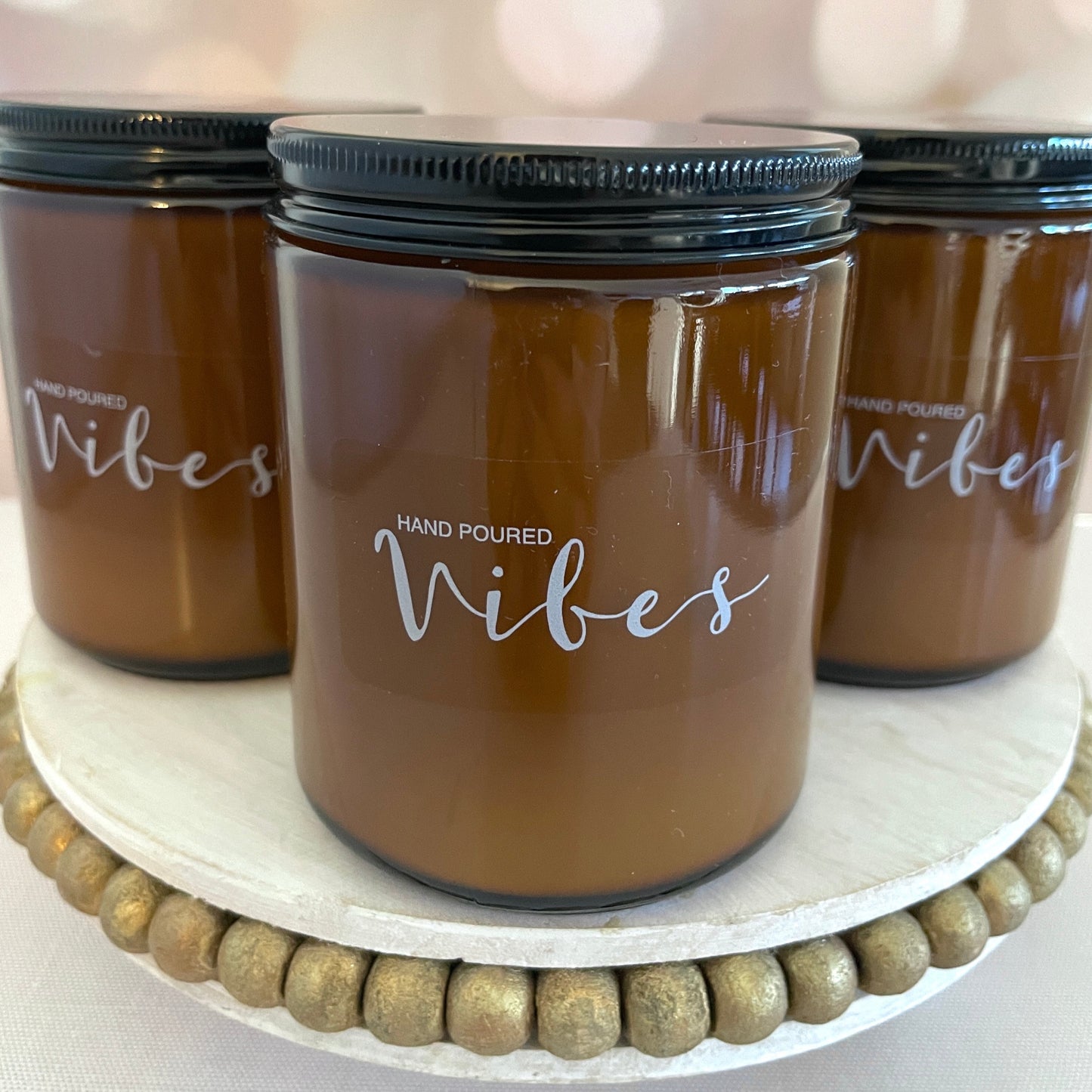 8 OZ AMBER "VIBES ORIGINAL" SOY WAX CANDLE