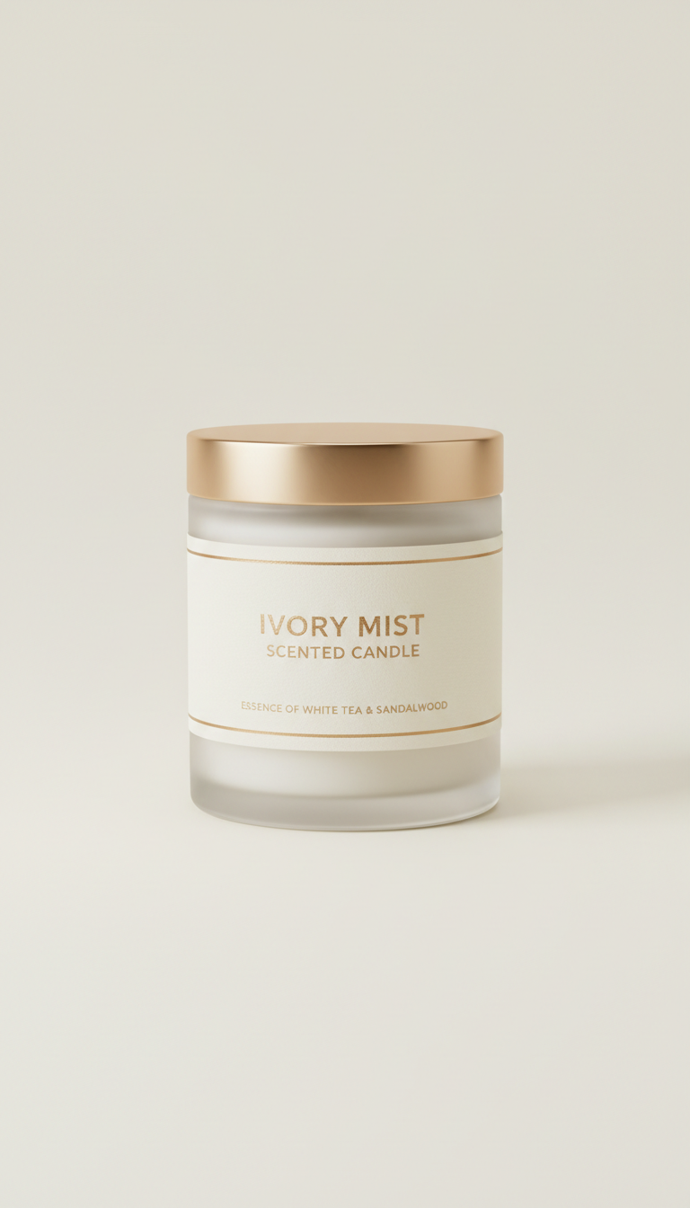 Ivory Mist soy wax candle