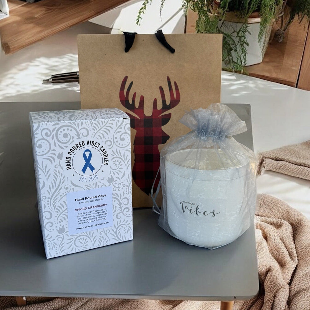 13 oz White Soy Wax Candle (Holiday Scents)